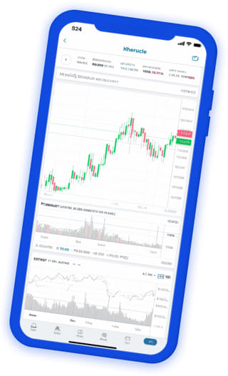 Yatay Placivo aplicación de comercio de criptomonedas panel de control de cartera en directo